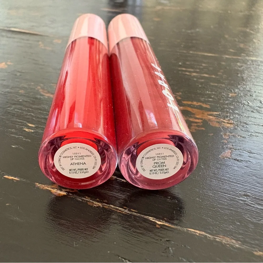 Lorac Alter Ego Lip Gloss Full-Size 0.13 oz Lot of 2 Athena Prom Queen Brand New